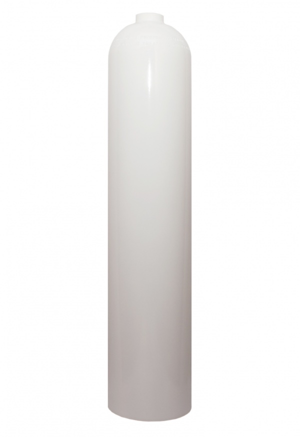 MES 7 Liter Aluminium cylinder white
