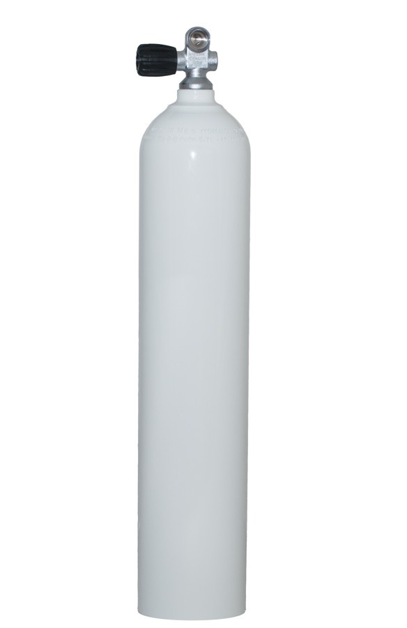 MES S40 Aluminium Tank with Valve White