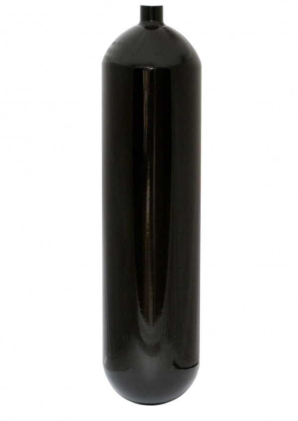 12L Single steel Tank 232bar BLACK